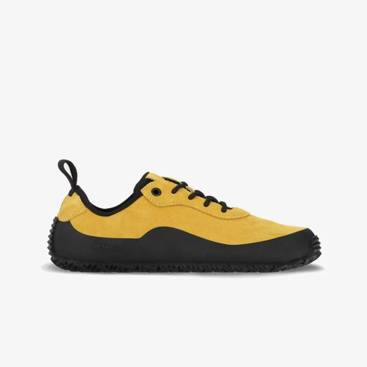 Be Lenka Trailwalker 3.0 en amarillo con la suela negra envolvente, vista lateral
