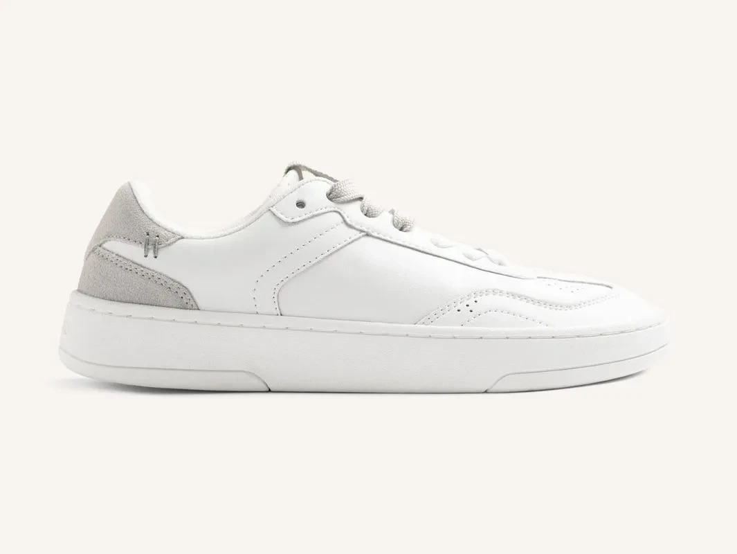 Gioseppo Mepanda de piel blanca con talón gris, vista lateral