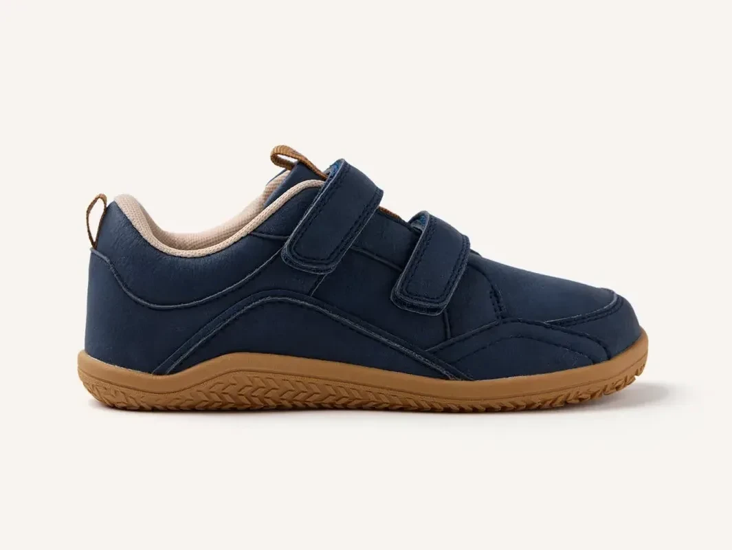 Gioseppo Darfur infantil en azul marino con dos velcros, vista lateral